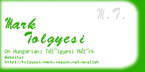 mark tolgyesi business card